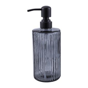 Elegant Vertical Pattern Soap Pump Dispenser for Bathroom 16.9oz 1 pc