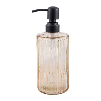 Elegant Vertical Pattern Soap Pump Dispenser for Bathroom 16.9oz 1 pc