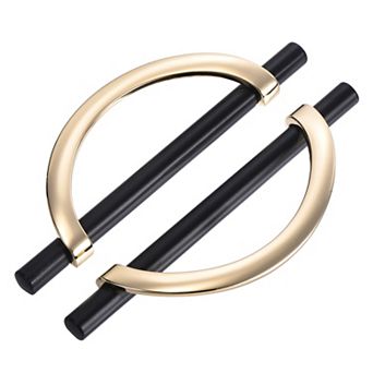 10 Pack Black Pulls Cabinet Door Handles 5" Hole Centers