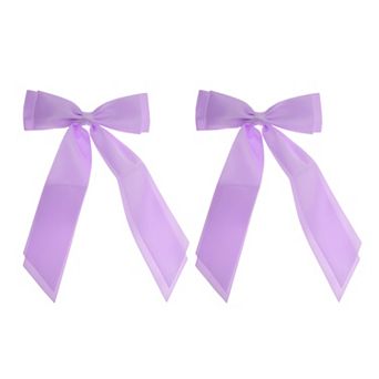 2 pc Hair Bows Hair Clip Hair Band Ponytail Holder Metal Clips Hair Bow for Women