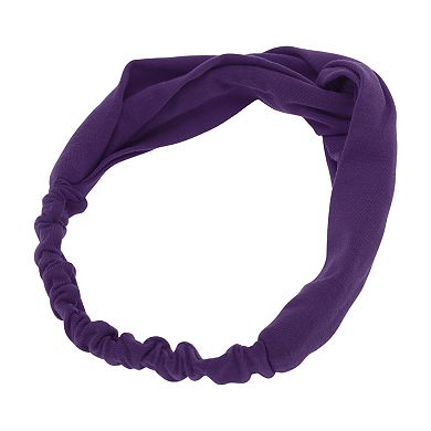 Simple Solid Elastic Cross Headwrap for Women 1 Pc