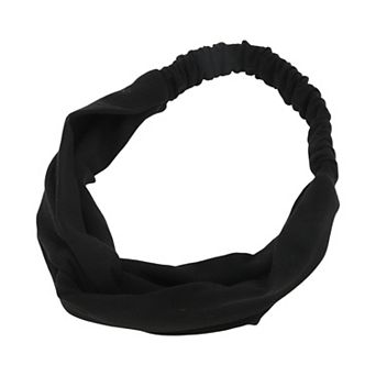 Simple Solid Elastic Cross Headwrap for Women 1 pc