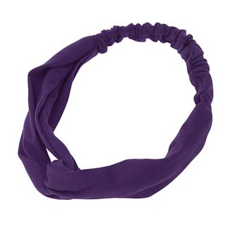 Simple Solid Elastic Cross Headwrap for Women 1 pc