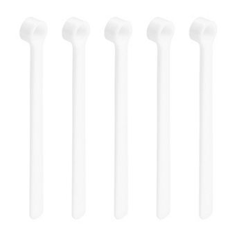 20 pc Teaspoon Micro Scoops 250 Milligram Mini Powder Scoops Mini Measuring Spoons, White