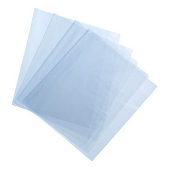 100 pc 12x6 Inch Shrink Wrap Bags, Blue Clear Heat Shrink Wrap for Gift Basket