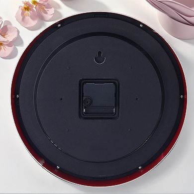 Wall Clock, Silent Non Ticking Battery Operated Modern Glow-In-The-Dark Clocks, 12x12x1.6 Inch