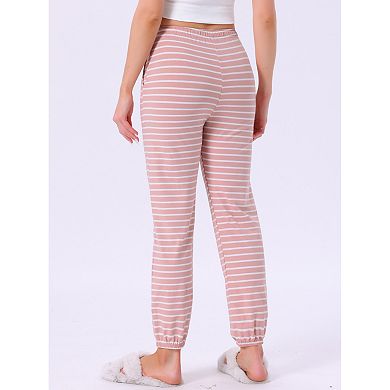 Women's Cotton Pajamas Pants Drawstring Elastic Waist Lounge Yoga Bottoms with Pockets