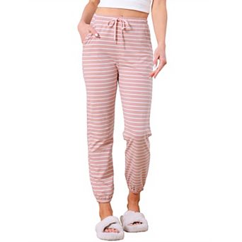 Women's Cotton Pajamas Pants Drawstring Elastic Waist Lounge Yoga Bottoms with Pockets