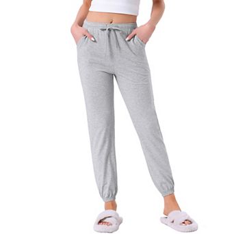 Women's Cotton Pajamas Pants Drawstring Elastic Waist Lounge Yoga Bottoms with Pockets
