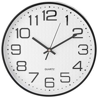 Silent Wall Clock, Non-Ticking Modern Clocks Battery Operated for Home, Kitchen Decor, 12 Inch