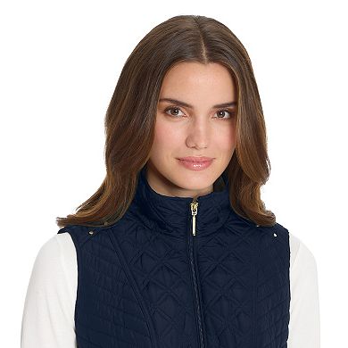 Women's Weathercast Multi Quilted Plush Lined Vest