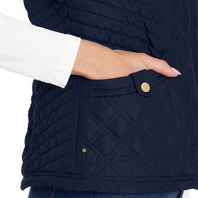 Women's Weathercast Multi Quilted Plush Lined Vest