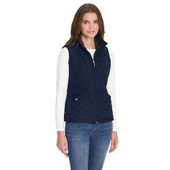 Women's Weathercast Multi Quilted Plush Lined Vest