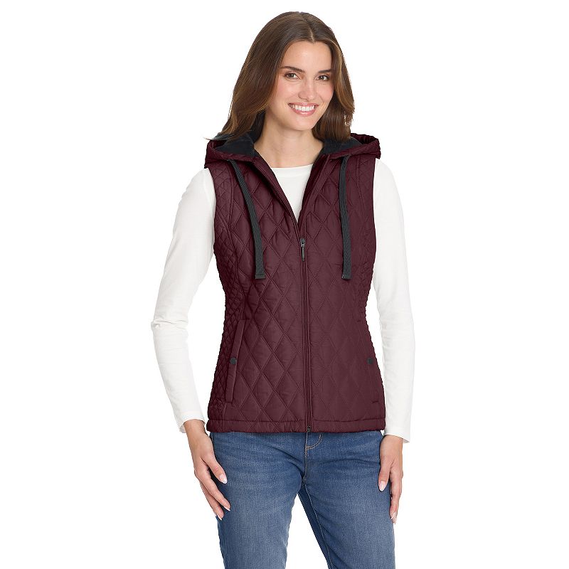 Women's Weathercast Hooded Puffer Vest, 