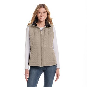Women's Weathercast Multi Quilted Plush Lined Vest