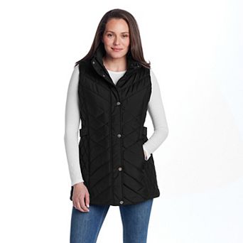 Women's Weathercast Mixed Quilted Longline Vest
