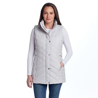 Women's Weathercast Mixed Quilted Longline Vest