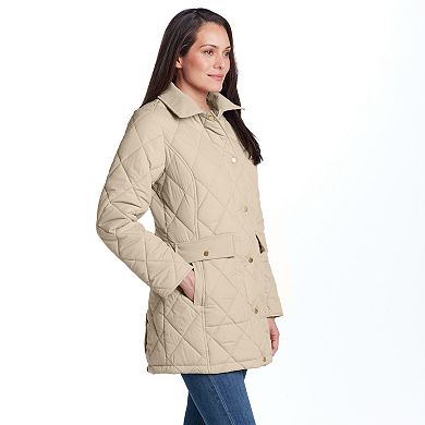 Women's Weathercast Snap Front Quilted Barn Walker Coat