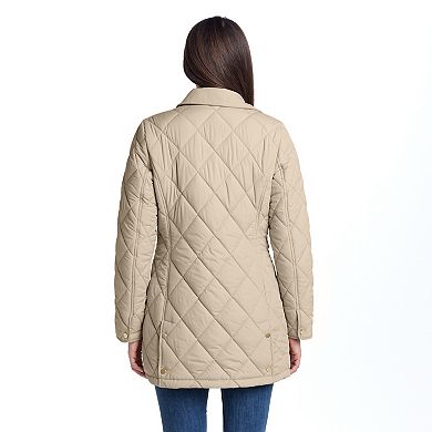 Women's Weathercast Snap Front Quilted Barn Walker Coat