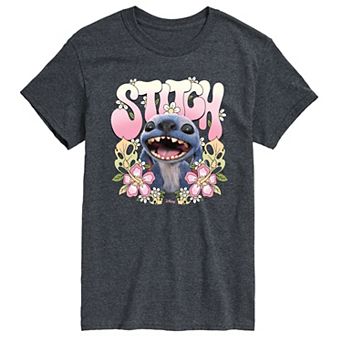 Disney's Lilo & Stitch Big & Tall Floral Stitch Graphic Tee