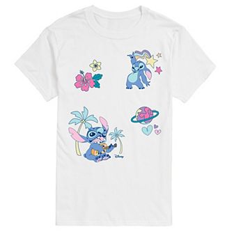 Disney's Lilo & Stitch Big & Tall Patchwork Graphic Tee