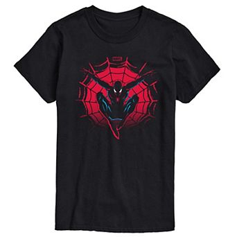 Big & Tall Marvel Spider Man Silhouette Short Sleeve Graphic Tee