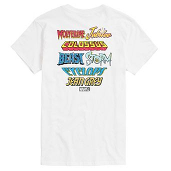 Big & Tall Marvel X-Men Character Logos Short Sleeve Graphic Tee