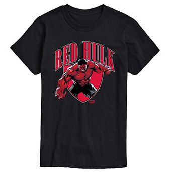 Big & Tall Marvel Captain America Brave New World Red Hulk Collegiate Short Sleeve Graphic Tee