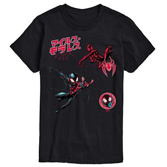 Big & Tall Marvel Spider-Man Miles Morales Collage Short Sleeve Graphic Tee