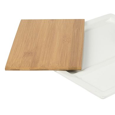 Denmark Tools for Cooks 5-pc. Serving Set with Bamboo Tray and Dipping Bowls