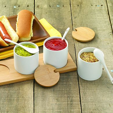 Denmark Tools for Cooks 7-pc. Canister Serving Set with Bamboo Tray