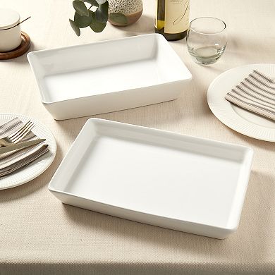 Denmark Tools for Cooks 2-pc. Rectangular Ceramic Serving Platter Set