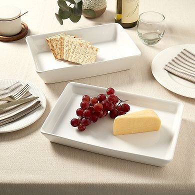 Denmark Tools for Cooks 2-pc. Rectangular Ceramic Serving Platter Set