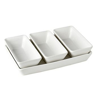Denmark Tools for Cooks 4 pc Rectangular Ceramic Serving Set