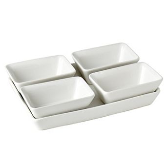 Denmark Tools for Cooks 5 pc Rectangular Ceramic Serving Set