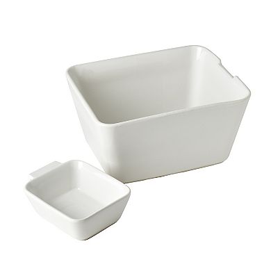 Denmark Tools for Cooks Rectangular Ceramic Chip & Dip Set