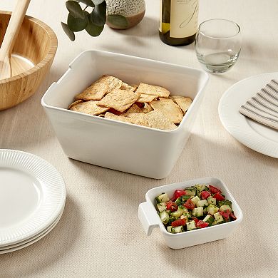 Denmark Tools for Cooks Rectangular Ceramic Chip & Dip Set