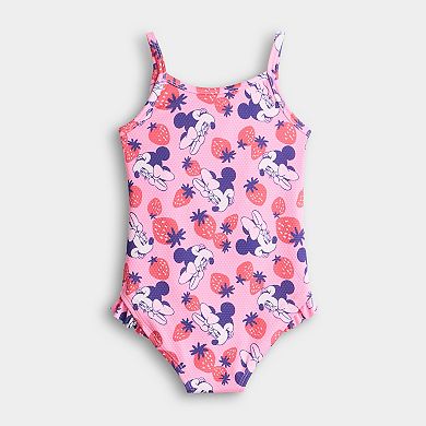 Baby & Toddler Girl Jumping Beans® Disney's Minnie Mouse Tie Front One-Piece Swimsuit