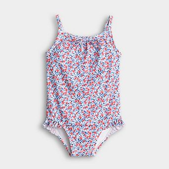 Baby & Toddler Girls Jumping Beans® Swim Tie-Front One-Piece