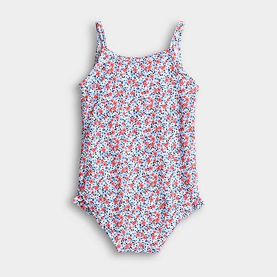 Baby & Toddler Girls Jumping Beans® Swim Tie-Front One-Piece