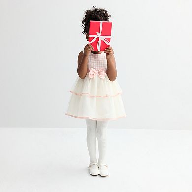 Baby & Toddler Blueberi Boulevard 2-pc. Boucle Coat & Dress Set with Satin Bows