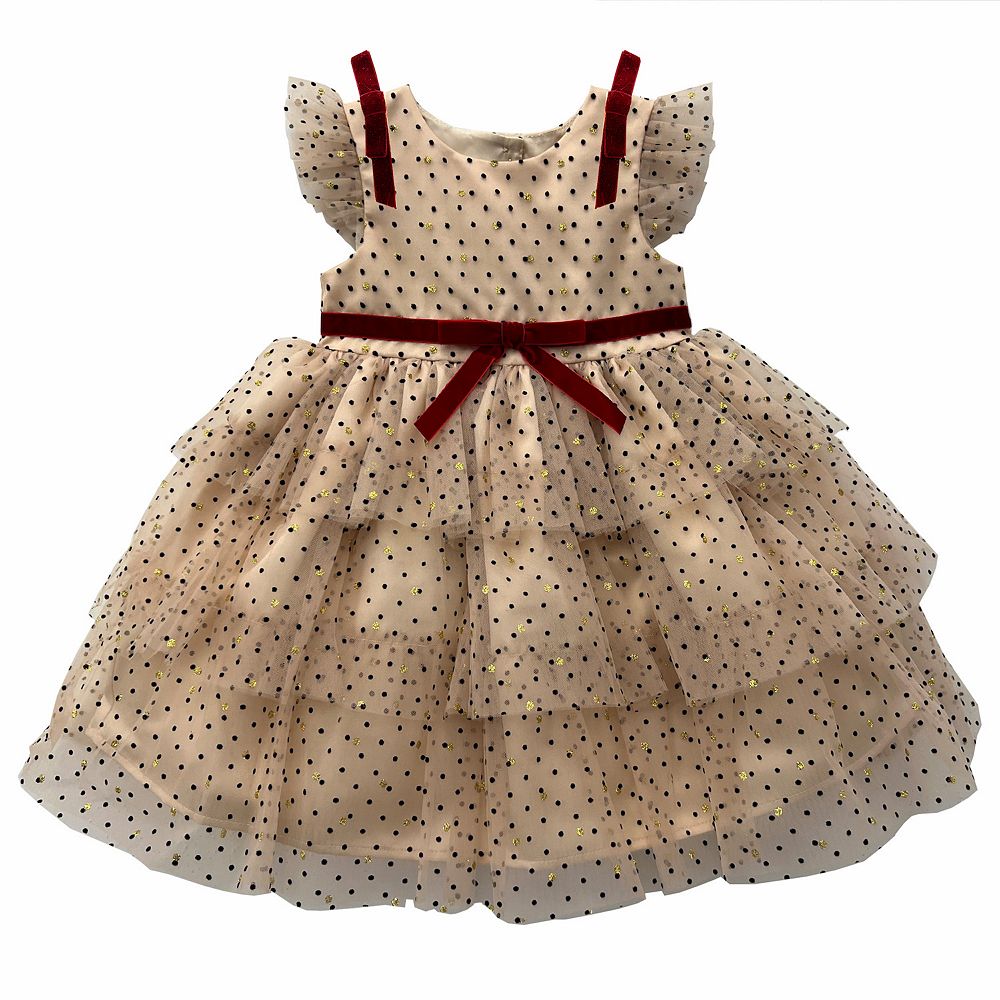 blue and brown toddler dress Porter Dress Ditsy – Rylee + Cru main image 0