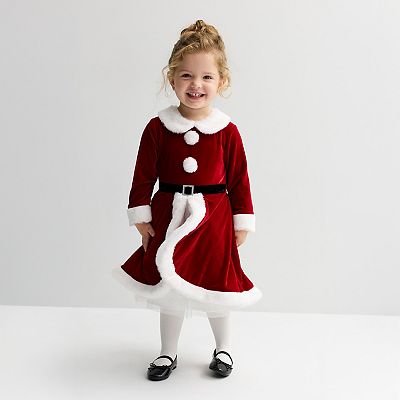 open lace back dress Mrs. Claus Santa Suit for 11.5
