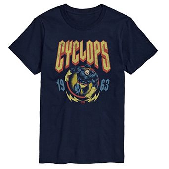 Big & Tall Marvel X-Men Cyclops Vintage Metal Band Short Sleeve Graphic Tee