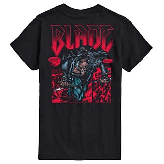 Big & Tall Marvel Blade Metal Comic Panels Short Sleeve Graphic Tee