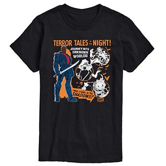 Big & Tall Marvel Blade Terror Tales In The Night Short Sleeve Graphic Tee
