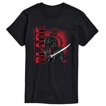 Big & Tall Marvel Blade The Vampire Slayer Short Sleeve Graphic Tee