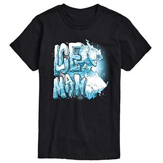 Big & Tall Marvel X-Men Iceman Portrait Short Sleeve Graphic Tee