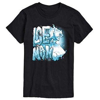 Big & Tall Marvel X-Men Iceman Portrait Short Sleeve Graphic Tee
