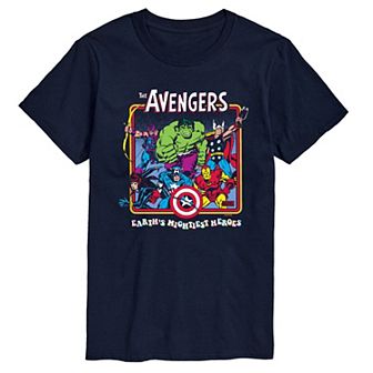 Big & Tall Marvel The Avengers Earth's Mighiest Heroes Short Sleeve Graphic Tee
